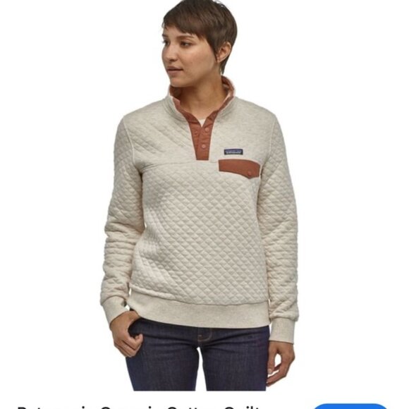 Patagonia Organic Cotton Quilt Snap Pullover Small - Picture 1 of 10